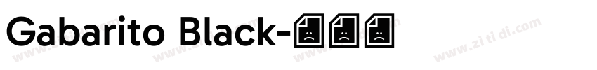 Gabarito Black字体转换